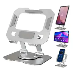 GENERICO - Soporte De Escritorio Para Tablet Metálico Giratorio 13 In