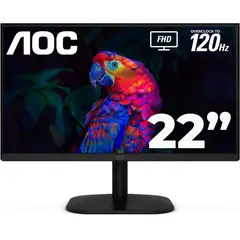 AOC - Monitor 22B35HM23 de 22 Full HD, Panel VA, 120Hz y Diseño Sin Bordes