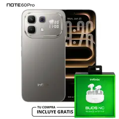 INFINIX - CELULAR NOTE 60 PRO 5G 8+256GB – INCLUYE AUDÍFONOS BUDS NC XE28 GRATIS