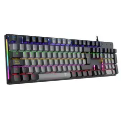 T-DAGGER - Teclado Gamer Mecánico Naxos T-TGK310 Rainbow Switch Red Gris-Negro