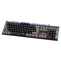 T-DAGGER - Teclado Gamer Mecánico Naxos T-TGK310 Rainbow Switch Red Negro-Gris