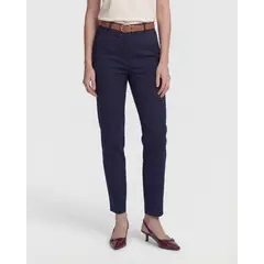 PATPRIMO - Pantalón Unicolor Tipo Chino  Para Mujer Azul