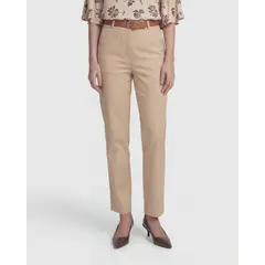 PATPRIMO - Pantalón Unicolor Tipo Chino  Para Mujer Beige