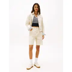 TOMMY HILFIGER - Bermudas beige amplias de talle alto Tommy Jeans