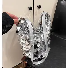 GENERICO - Bolso Cartera Brillante Lentejuelas De Moda