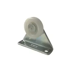 GENERICO - Rodachinas Triangular Nylon Para Puerta X8und Plateado