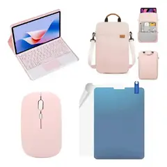 GENERICO - Estuche Teclado + Mouse + Bolso + Paper Like Para Tablet SAMSUNG S10 FES9 FE