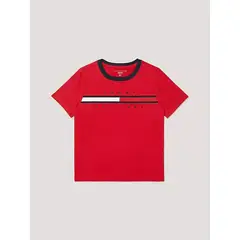 TOMMY HILFIGER - Camiseta roja tino core