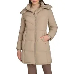 CALVIN KLEIN - Abrigo blanco walker con capota