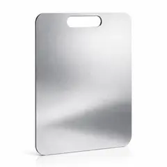 TECNOHOGAR JS - Tabla de Cortar Acero Inoxidable Antibacteriana Profesional Cocina