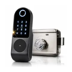 GENER - Cerradura Inteligente Tuya Smart Chapa Seguridad Táctil P01 Negrogris