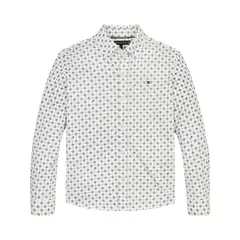 TOMMY HILFIGER - Camisa blanca Para Niño con estampado TH