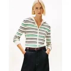 TOMMY HILFIGER - Saco multicolor con logo bordado