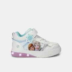 DISNEY - Tenis Con Luces Para Niña Blanco Frozen Elliot