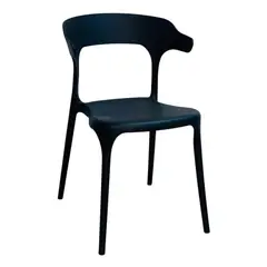 DISTRIONLINE - Silla Plástica Génova Negro