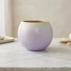 GENERICO - Maceta decorativa en cerámica lila degradado Elarië