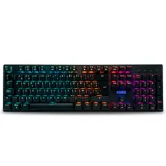 POWER GROUP - Teclado Mecanico Light Español Swicht Blue Rgb Negro