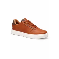 DEPORTIVA - Tenis Caballero Casual Colores Hombre Deportivo- Marron