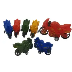MAZUGI - Set de 4 Motos de Juguete para Niños en Bolsa Colores Surtidos
