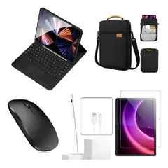 GENERICO - Estuche Teclado + Mouse + Bolso + Vidrio + Lapiz Para Tablet SAMSUNG A8 10.5 X200 - X205