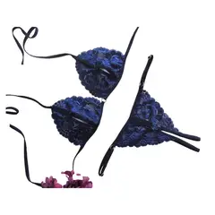 GENERICO - Baby Doll Set Bralette Crotchless + Tanga Francesa