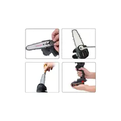 GENERICO - Mini Motosierra Eléctrica Portátil Para Jardín Poda Potente