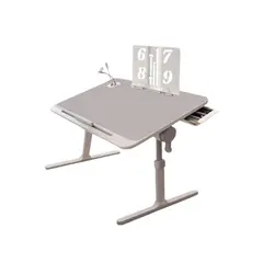 AMERICAN GENERICS - Mesa Portátil Plegable para Laptop con Ventilador y Luz USB