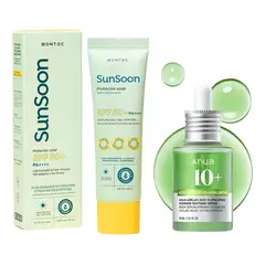 MONTOC MAKEUP - Serum Ácido Azelaico Protector Solar Facial Oil Control