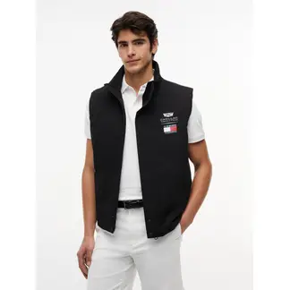 TOMMY HILFIGER - Chaleco negro TH x Cadillac Formula 1 Team