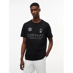 TOMMY HILFIGER - Camiseta negra TH x Cadillac Formula 1® Team
