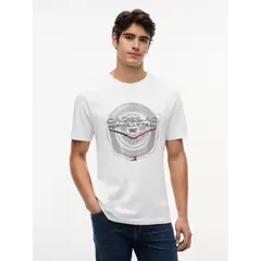 TOMMY HILFIGER - Camiseta blanca TH x Cadillac Formula 1® Team