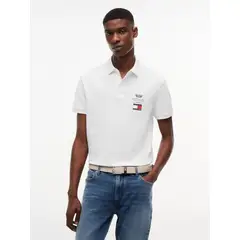 TOMMY HILFIGER - Polo blanco TH x Cadillac Formula 1® Team con logo