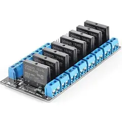 GENERICO - Módulo Relé de Estado Sólido 8 Canales 5V Control AC hasta 240V 2A