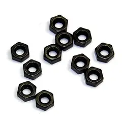 GENERICO - Tuercas M2 Acero al Carbono Hexagonal x10 Paquete x 2 Unidades