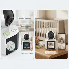 GENERICO - CAMARA CON MONITOR PARA EL HOGAR Y BEBES