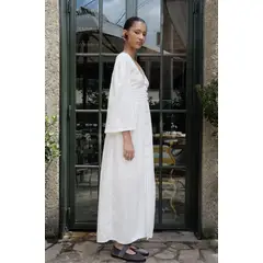VOIE - Maxi vestido lorean Beige MVMVLOREANIVO