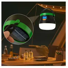 GENERICO - BOMBILLO SOLAR CON PANTALLA RECARGABLE