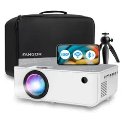 COLME TECHNOLOGY HOME - Proyector Hd 1080p Wifi Bluetooth Hdmi 900ansi Fangor F-506 Blanco 110v