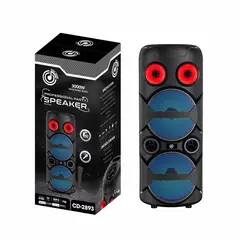 GENERICO - Parlante Bluetooth Potente CD2893 Luces LED Karaoke 3000W