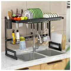 GENERICO - Escurridor De Platos Metálico Para Sobre Poner En Lavaplatos 65cm