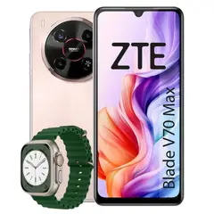 ZTE - Celular Blade V70 Max RAM 4 GB 256 GB Dorado + Smartwatch Mobula H8 Ultra