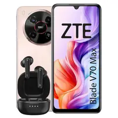 ZTE - Celular Blade V70 Max RAM 4 GB 256 GB Dorado + Audifonos Genius