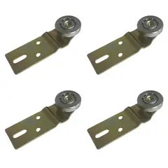 GENERICO - Rodachina Plana Puerta Colgante Corredizas Acero X4 Und