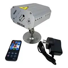 GENERICO - Proyector Láser Audio Rítmico Multipuntos Luz de Fiesta 110220V