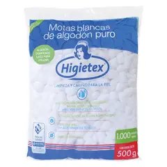 HIGIETEX - ALGODON MOTAS X 500 GR MARCA