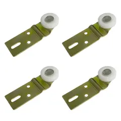 GENERICO - Rodachina Plana Puerta Colgante Corredizas Nylon X4 Und