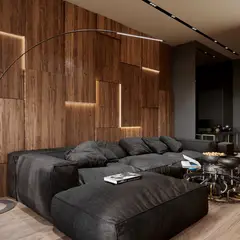 GENERICO - Sofá en L Amon 320cm x 234cm Tela antifluido