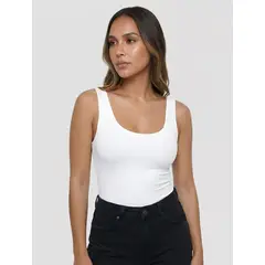 MOLGOA - Body para Mujer Escote Redondo Tirantes Anchos - Oslo