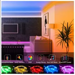 COLME TECHNOLOGY HOME - Cinta De Luz Led 10 Metros Rgb Control Remoto App Movil 12v
