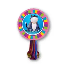 GENERICO - Piñatas un gato con suerte tarjeta de invitación digital + kit de fiesta